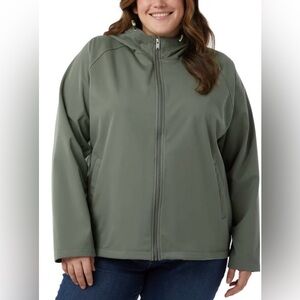 NWT 32 Degrees Women's Olive Green Soft Shell Jacket size XXL